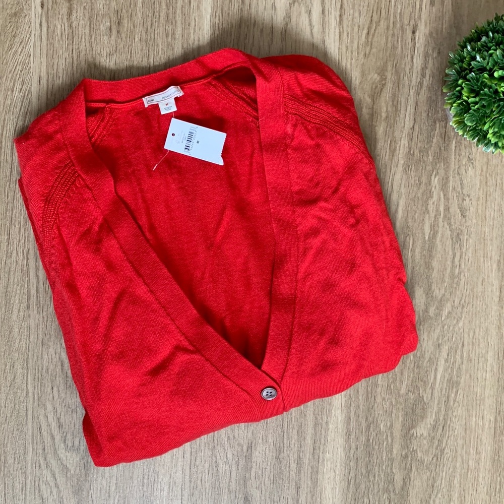 NWT GAP Red Cardigan